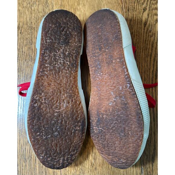 Superga Red Canvas Lace up Sneaker EU 36 US Women Sz 6 Men Sz 4.5 COTU Style - Picture 5 of 8